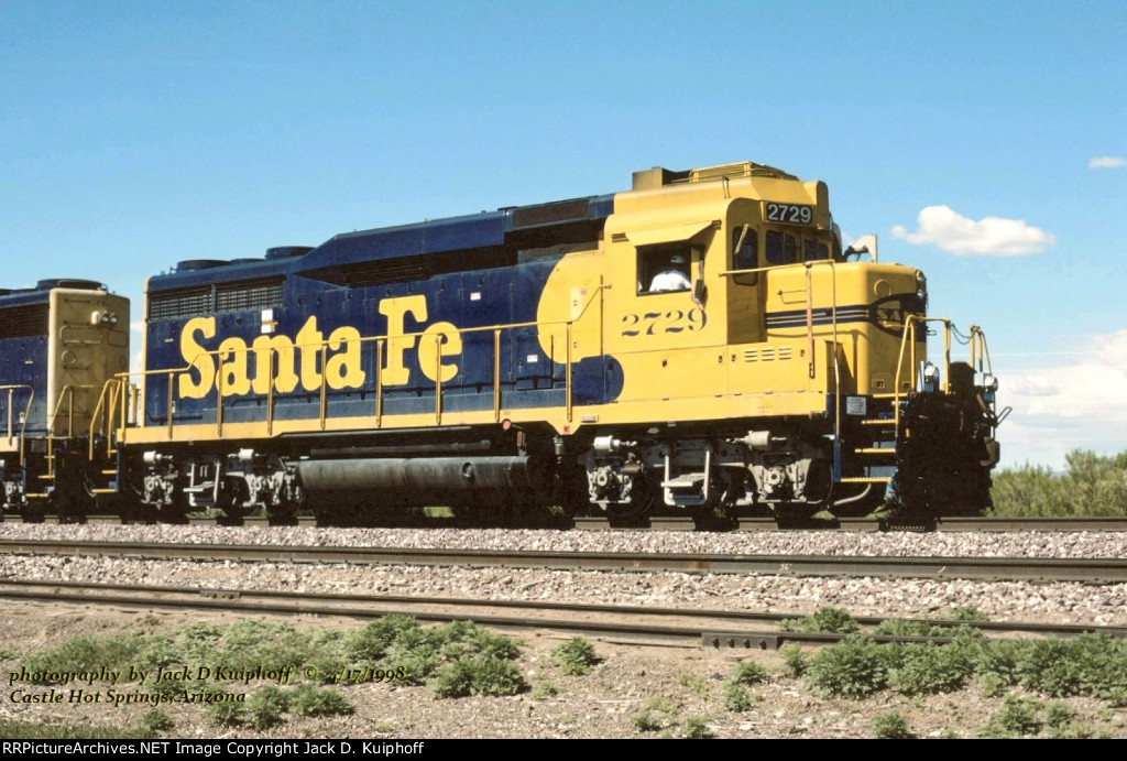 ATSF 2729, Castle Hot Springs, AZ. 4-17-1998